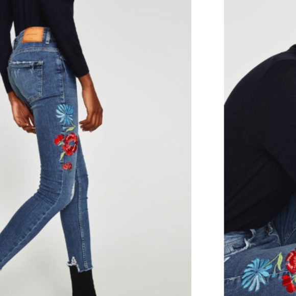 ZARA Low-rise Jeans:Blue, US 8/EUR 40 - Picture 4 of 6